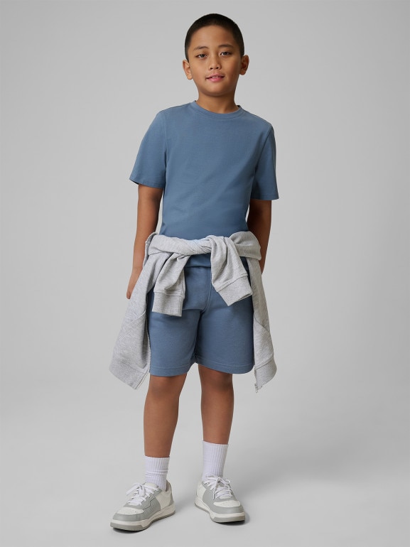 Chłopięce spodenki dresowe 4F 4FJRSS26TSHOM0866 - denim