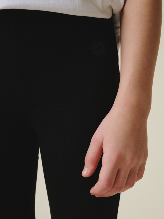 Dziewczęce legginsy 4F 4FJRSS26TTIGF326 - czarne