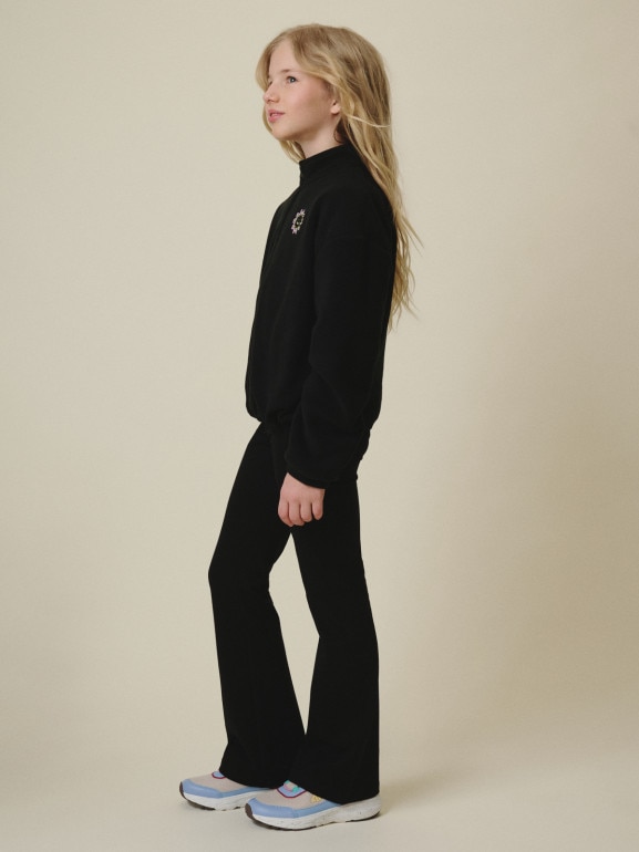 Dziewczęce legginsy 4F 4FJRSS26TTIGF326 - czarne