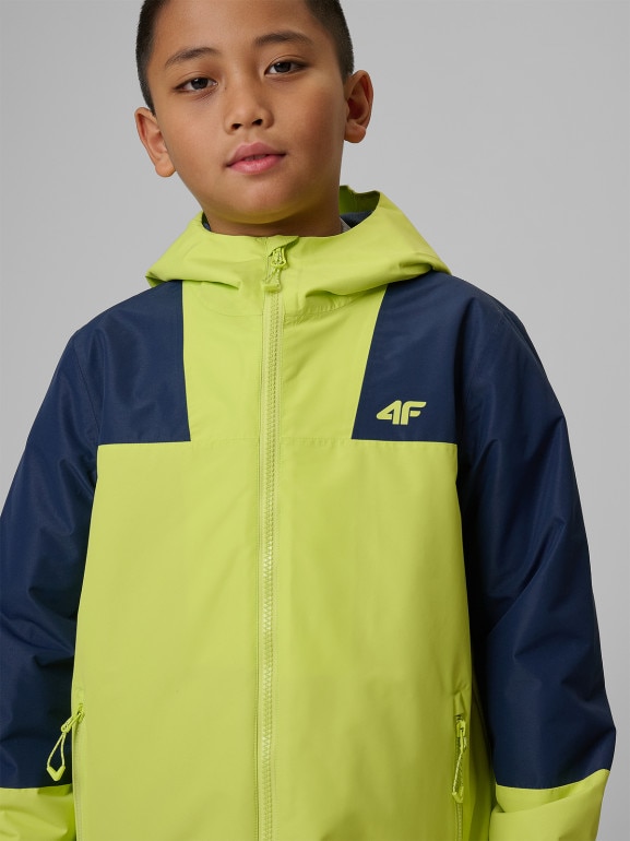 Chłopięca kurtka przejściowa 4F 4FJRSS26TTJAM1137 - zielona