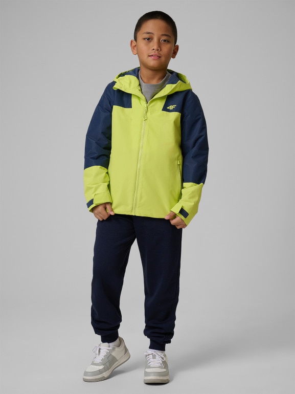 Chłopięca kurtka przejściowa 4F 4FJRSS26TTJAM1137 - zielona