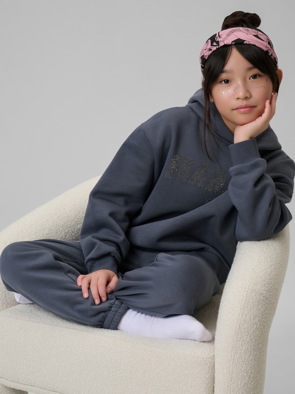 Dziewczęce spodnie dresowe joggery4f 4FJRSS26TTROF1729 - szare