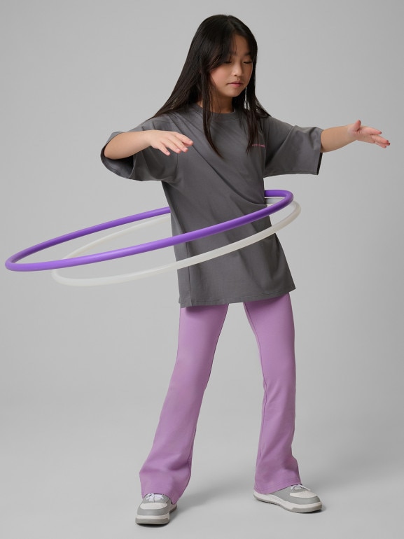 Dziewczęcy t-shirt z nadrukiem 4F 4FJRSS26TTSHF3870 - szary