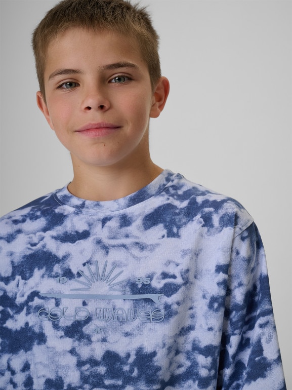 Chłopięcy t-shirt z nadrukiem 4F 4FJRSS26TTSHM4281 - multikolor