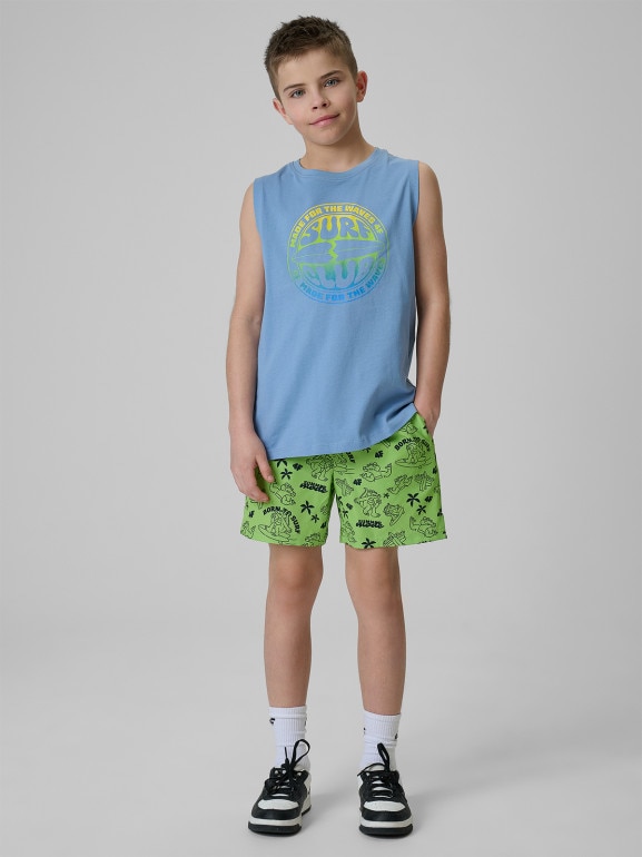 Chłopięce spodenki plażowe 4F 4FJRSS26UBDSM215 - zielone