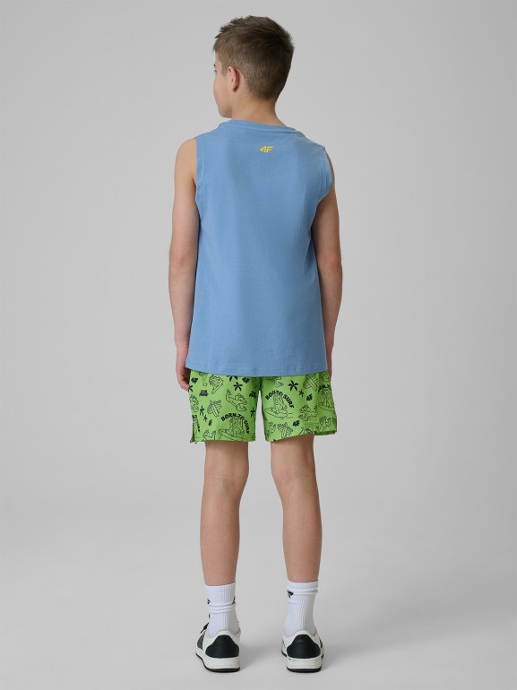 Chłopięce spodenki plażowe 4F 4FJRSS26UBDSM215 - zielone