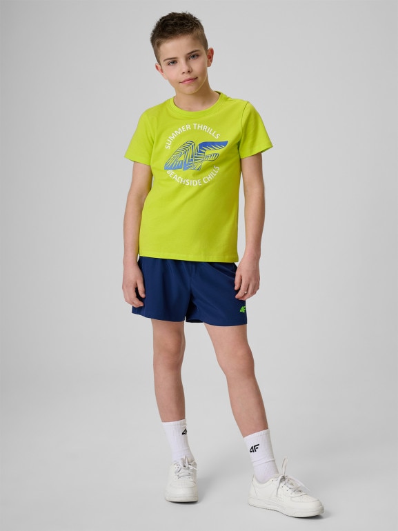 Chłopięce spodenki plażowe 4F 4FJRSS26UBDSM217 - granatowe