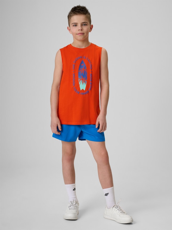 Chłopięce spodenki plażowe 4F 4FJRSS26UBDSM217 - niebieskie