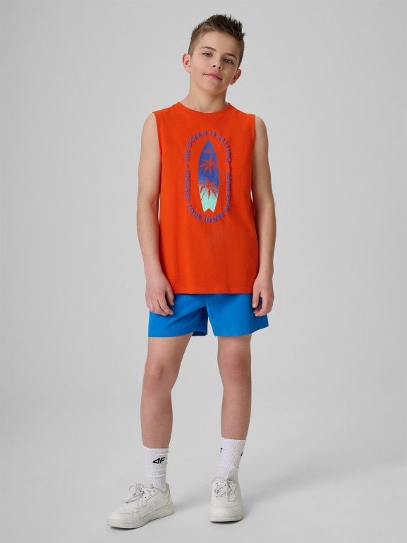 Chłopięce spodenki plażowe 4F 4FJRSS26UBDSM217 - niebieskie