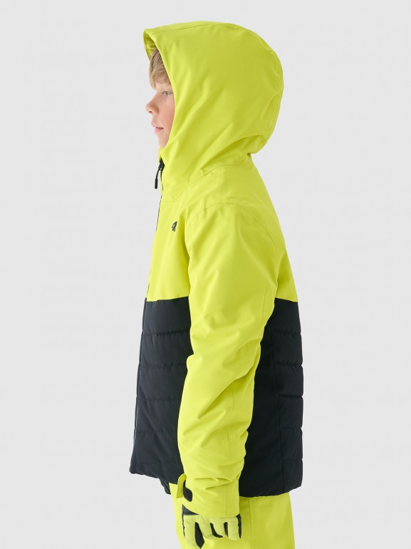 Chłopięca kurtka narciarska 4F 4FJWAW24TTJAM535 - zielona