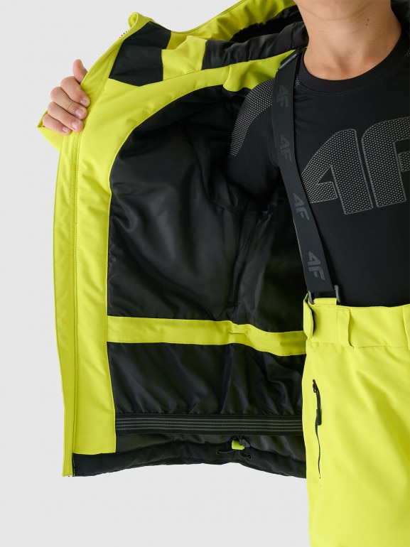 Chłopięca kurtka narciarska 4F 4FJWAW24TTJAM535 - zielona