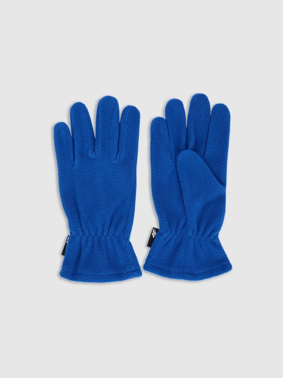 Dziecięce rękawiczki polarowe 4F 4FJWAW25AGLOU156 - niebieskie