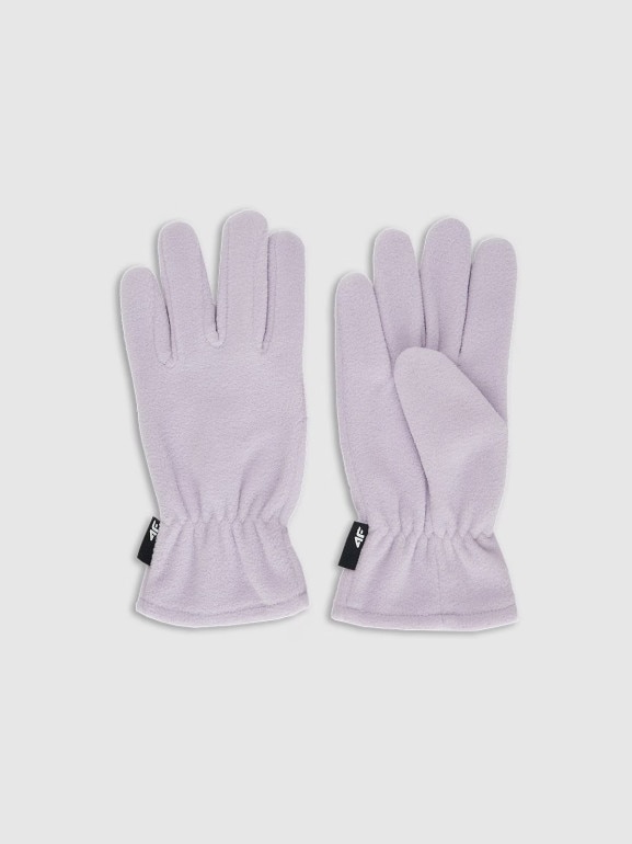 Dziecięce rękawiczki polarowe 4F 4FJWAW25AGLOU156 - fioletowe