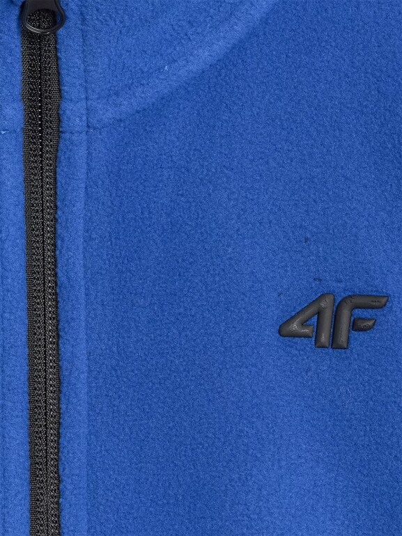Chłopięcy polar ze stójką 4F 4FJWAW25TFLEM413 - niebieski