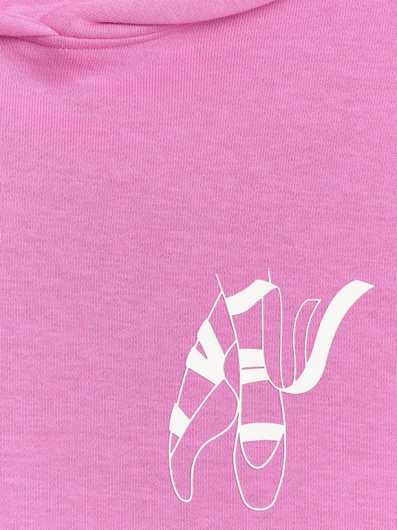 Dziewczęca bluza nierozpinana z kapturem 4F 4FJWAW25TSWSF2147 - różowa