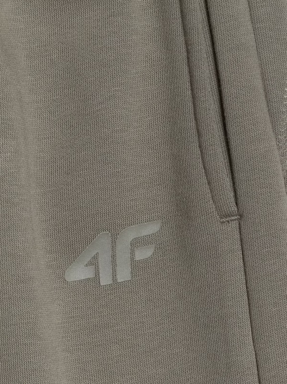 Chłopięce spodnie dresowe joggery 4F 4FJWAW25TTROM1257 - szare