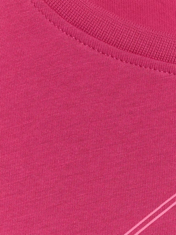 Dziewczęcy t-shirt z nadrukiem 4F 4FJWAW25TTSHF2388 - różowy