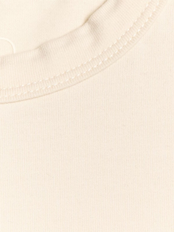 Dziewczęcy crop top 4F 4FJWAW25TTSHF2393 - biały