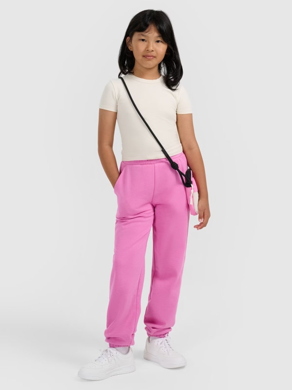 Dziewczęcy crop top 4F 4FJWAW25TTSHF2393 - biały