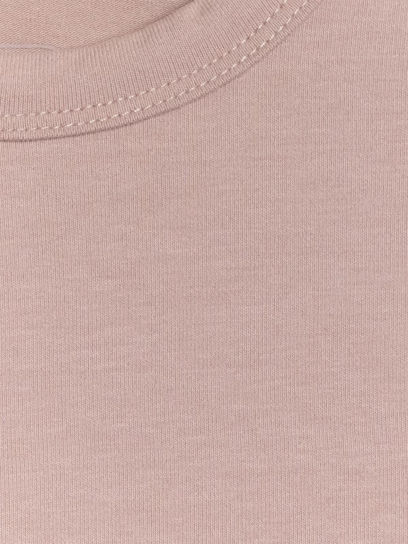 Dziewczęcy crop top 4F 4FJWAW25TTSHF2393 - beżowy