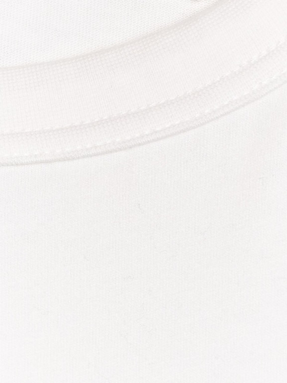 Chłopięcy t-shirt oversize 4F 4FJWAW25TTSHM2411 - biały