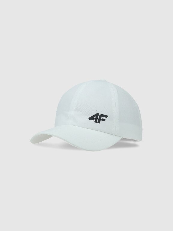 Dziecięca czapka z daszkiem 4F 4FJWMM00ACABU469 - biała