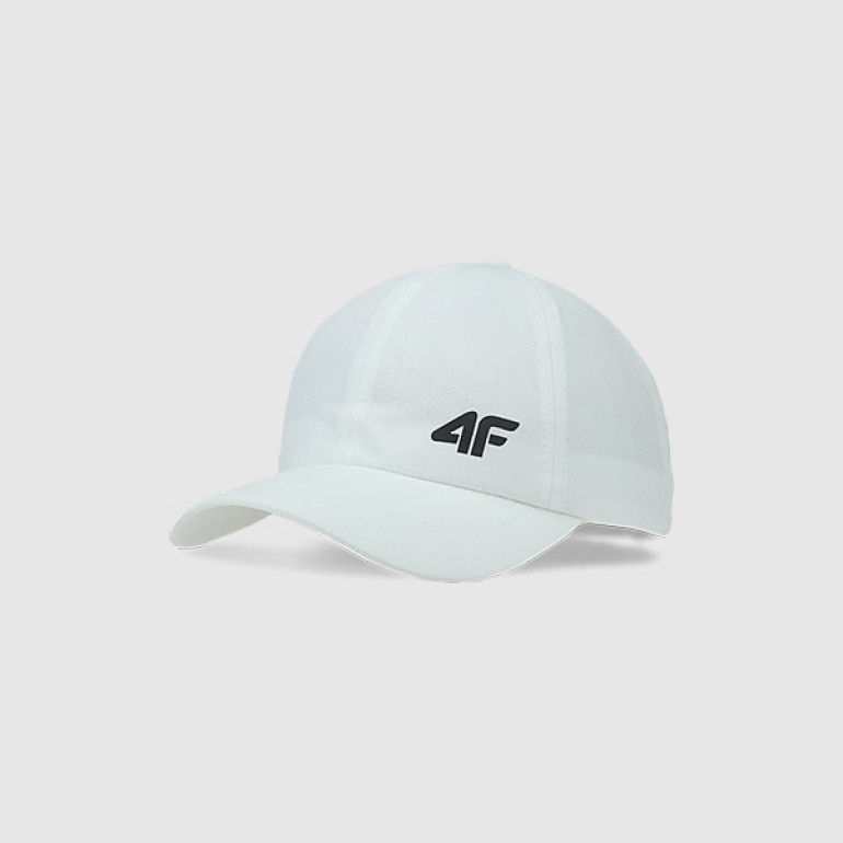 Dziecięca czapka z daszkiem 4F 4FJWMM00ACABU469 - biała