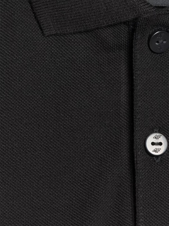 Dziecięca koszulka polo 4F 4FJWMM00TPTSU513 - czarna