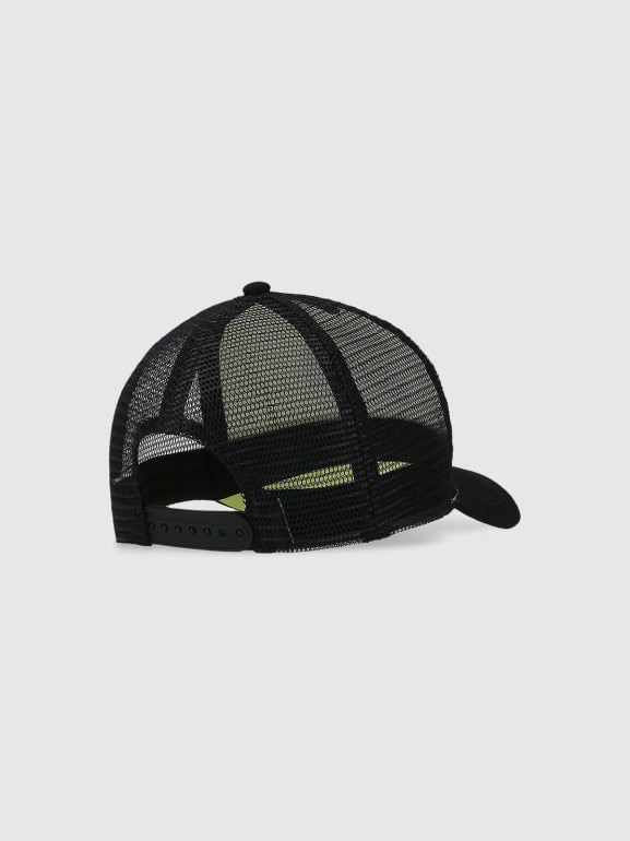 Dziecięca czapka z daszkiem 4F 4FJWSS25ACABU389 - zielona