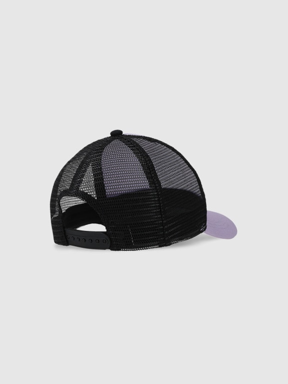 Dziecięca czapka z daszkiem 4F 4FJWSS25ACABU389 - fioletowa