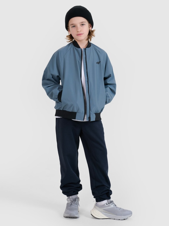 Chłopięca kurtka przejściowa 4F 4FJWSS25TJACM186 - niebieska