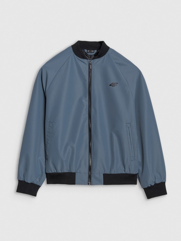 Chłopięca kurtka przejściowa 4F 4FJWSS25TJACM186 - niebieska