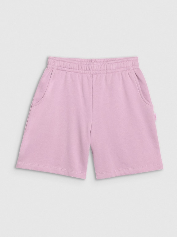Dziewczęce spodnie dresowe 4F 4FJWSS25TSHOF483 - różowe