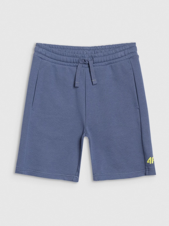 Chłopięce spodenki dresowe 4F 4FJWSS25TSHOM600 - niebieskie