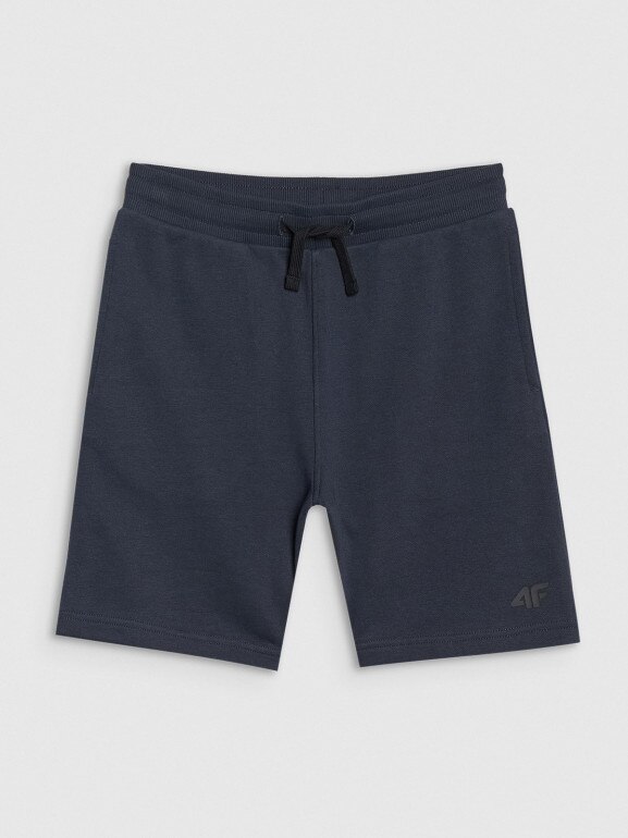 Chłopięce spodenki dresowe 4F 4FJWSS25TSHOM601 - granatowe