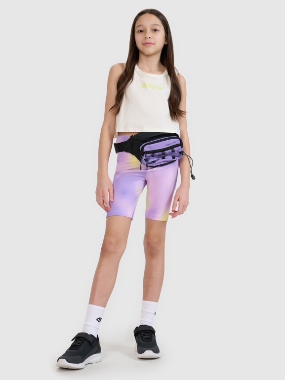 Dziewczęcy top 4F 4FJWSS25TSLEF112 - biały