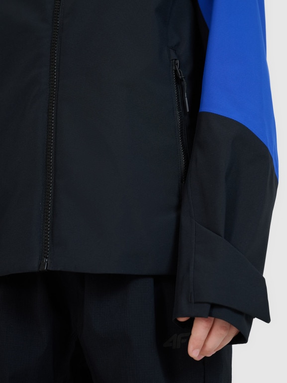 Chłopięca kurtka trekkingowa membrana 5000 4F 4FJWSS25TTJAM681 - niebieska