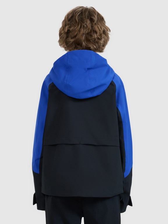 Chłopięca kurtka trekkingowa membrana 5000 4F 4FJWSS25TTJAM681 - niebieska