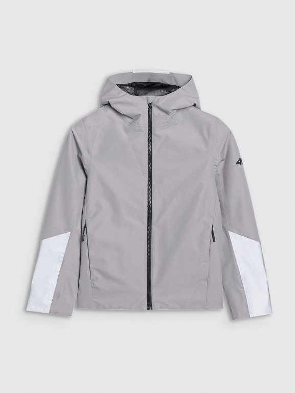 Dziecięca kurtka przejściowa 4F 4FJWSS25TTJAU0742 - szary