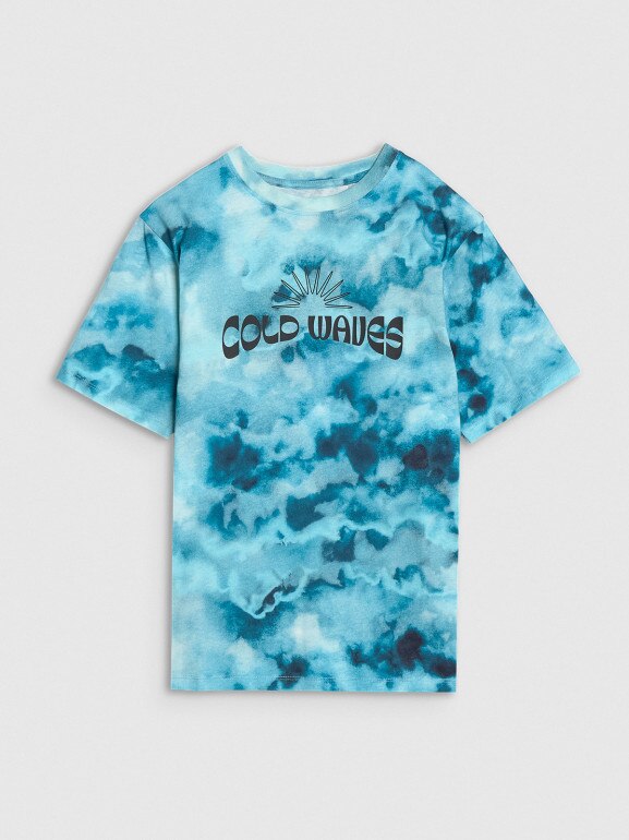 Chłopięcy t-shirt z nadrukiem 4F 4FJWSS25TTSHM1916 - multikolor