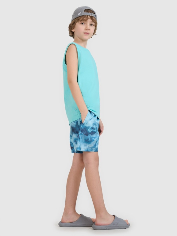 Chłopięce spodenki plażowe 4F 4FJWSS25UBDSM118 - multikolor