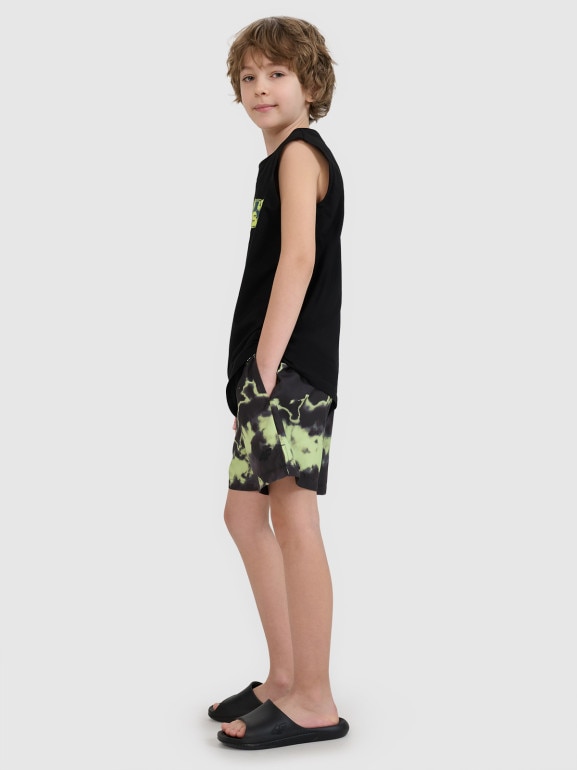 Chłopięce spodenki plażowe 4F 4FJWSS25UBDSM118 - multikolor