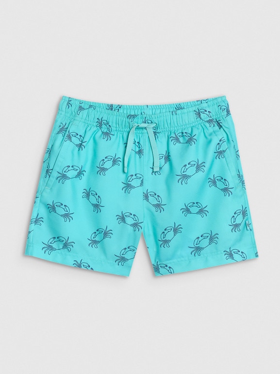 Chłopięce spodenki plażowe 4F 4FJWSS25UBDSM121 - turkusowe
