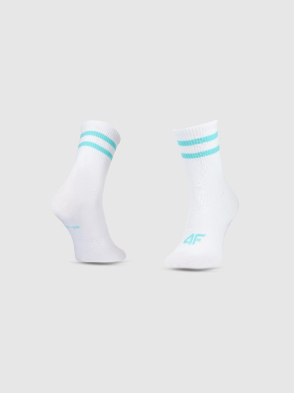Dziewczęce skarpetki za kostkę 3-pack 4F 4FJWSS25USOCF346 - multikolor