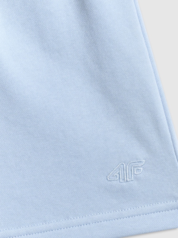 Chłopięce spodenki dresowe 4F 4FJWSS26TSHOM780 - niebieskie