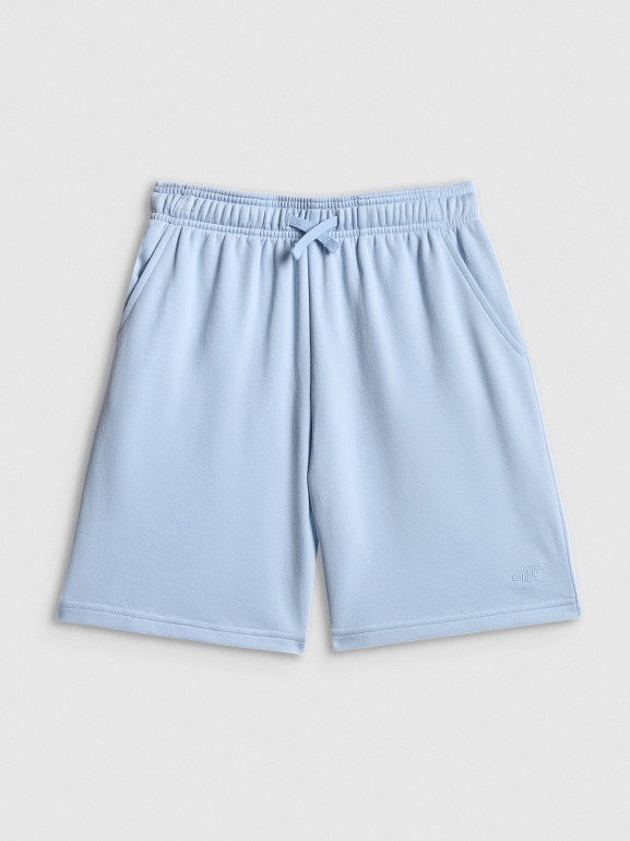 Chłopięce spodenki dresowe 4F 4FJWSS26TSHOM780 - niebieskie