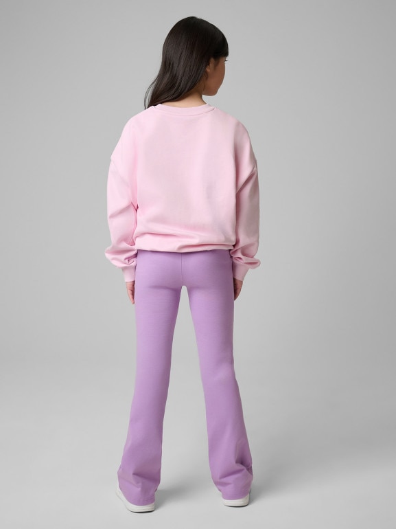 Dziewczęce legginsy 4F 4FJWSS26TTIGF275 - fioletowe