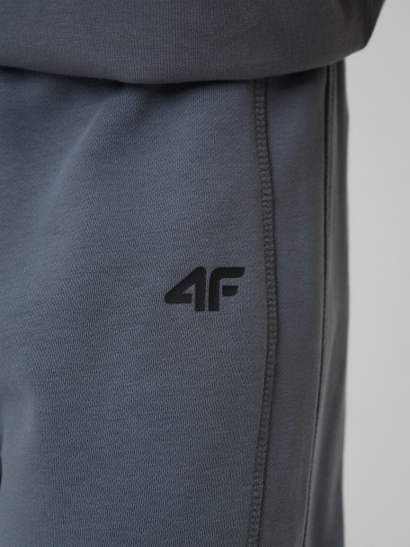 Dziewczęce spodnie dresowe 4F 4FJWSS26TTROF1656 - szare