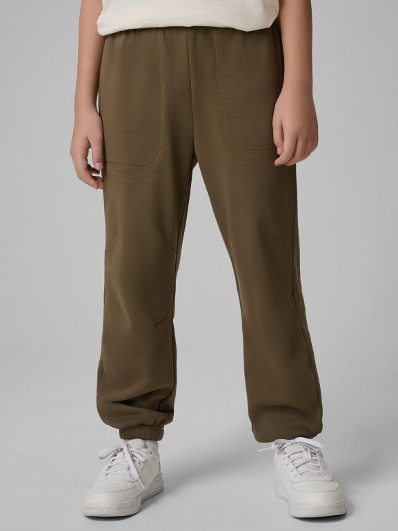 Chłopięce spodnie dresowe joggery 4F 4FJWSS26TTROM1437 - khaki
