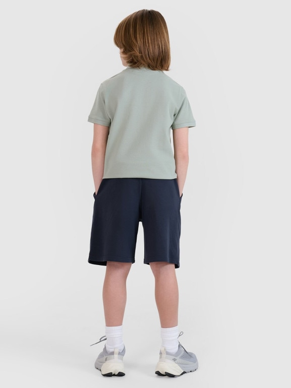 Chłopięce spodenki dresowe 4F 4FJWMM00TSHOM629 - granatowe